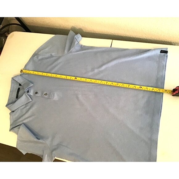 PERRY ELLIS- MENS BLUE SHORT SLEEVE POLO SHIRT SIZE LARGE - Picture 6 of 6